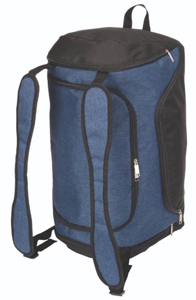 Obrázky: Sport. taška/batoh se třemi vnějšími kapsami, modrá, Obrázek 2