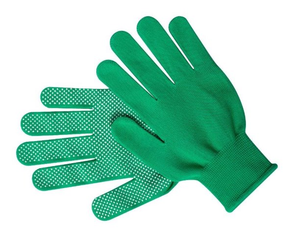 Obrázky: Pár elastických nylonových rukavic, zelené