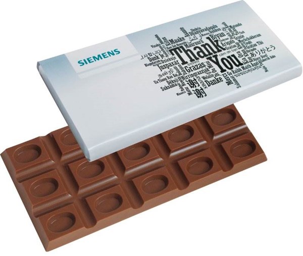 Obrázky: Belgická mléčná čokoláda 90g na zakázku, od 100 ks