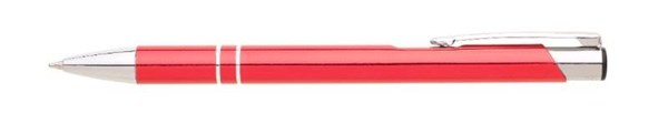 Obrázky: Hliníkové kuličkové pero LARA červené