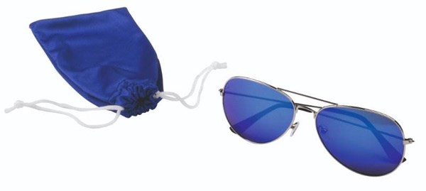 Obrázky: Kovové sluneční brýle s UV400 v PE sáčku, zelené, Obrázek 1