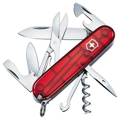 Obrázky: Kapesní nůž VICTORINOX CLIMBER transparentní červený