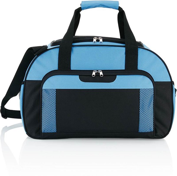 Obrázky: Lehká sportovní taška s otvorem na láhev, modrá, Obrázek 2