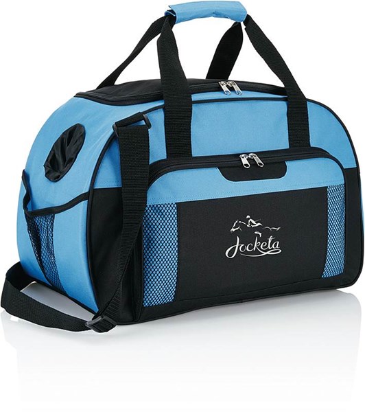 Obrázky: Lehká sportovní taška s otvorem na láhev, modrá, Obrázek 5