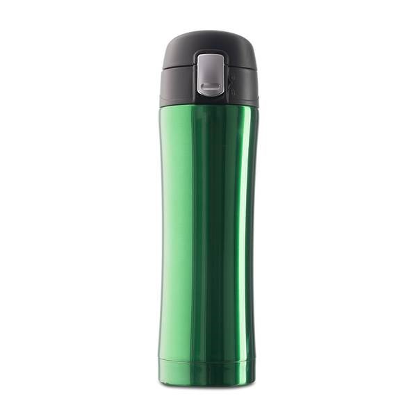 Obrázky: Zelený termohrnek 400 ml, vnitřek z nerez oceli