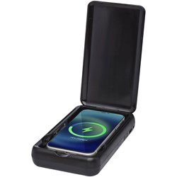 Obrázky: Černý přístroj na UV dezinfekci telefonu