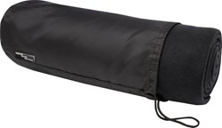 Obrázky: Černá fleecová deka 180 g/m2 s RPET v obalu