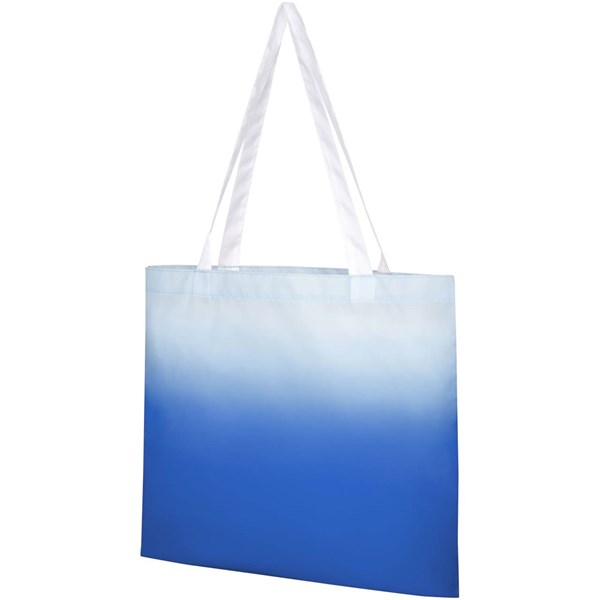 Obrázky: Modrá nákupní taška s barevným přechodem