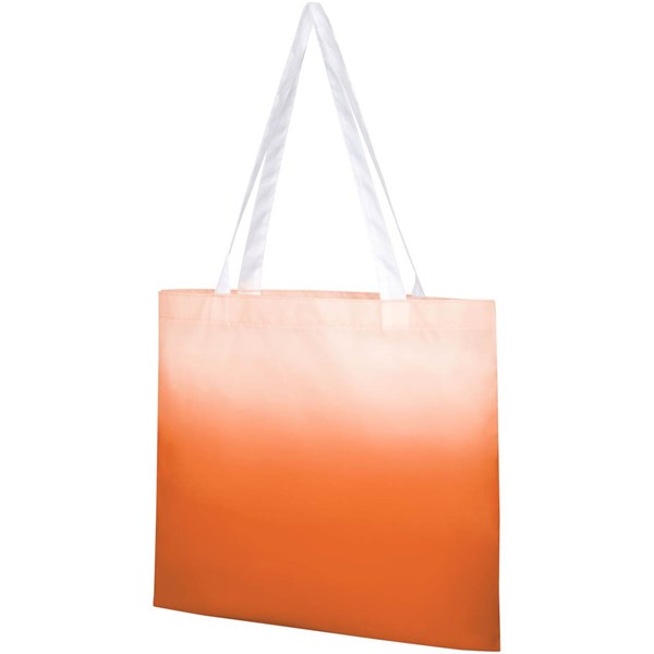 Obrázky: Oranžová nákupní taška s barevným přechodem