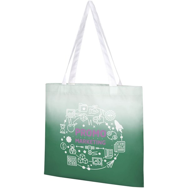 Obrázky: Zelená nákupní taška s barevným přechodem, Obrázek 4