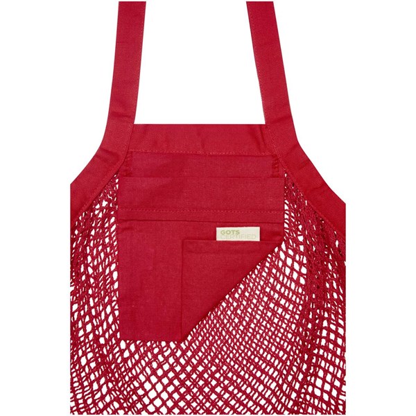 Obrázky: Síťovaná nákupní taška Pune červená, Obrázek 2