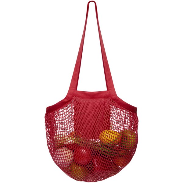 Obrázky: Síťovaná nákupní taška Pune červená, Obrázek 3
