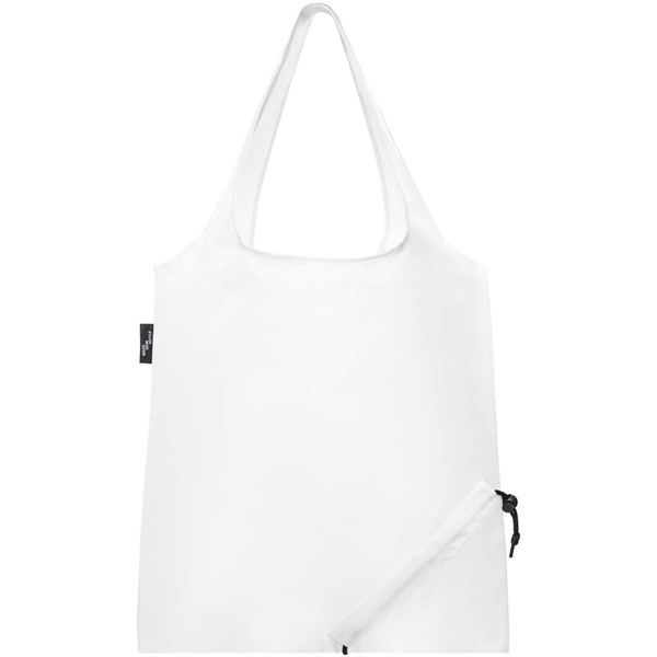Obrázky: Skládací nákupní taška z RPET Sabia bílá, Obrázek 2