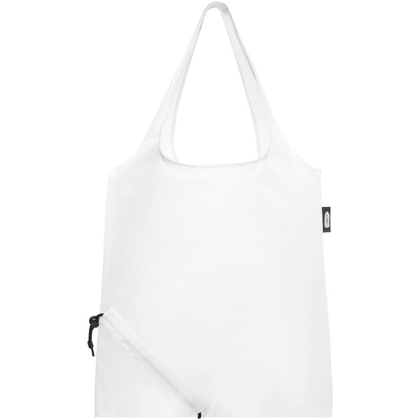 Obrázky: Skládací nákupní taška z RPET Sabia bílá, Obrázek 5
