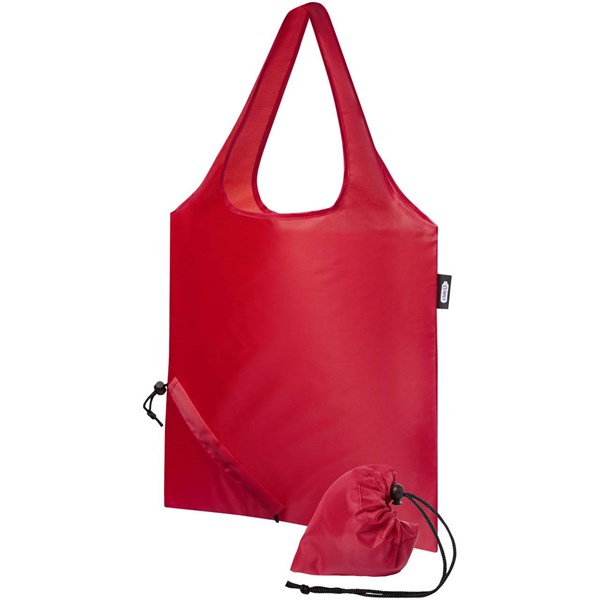 Obrázky: Skládací nákupní taška z RPET Sabia červená, Obrázek 1