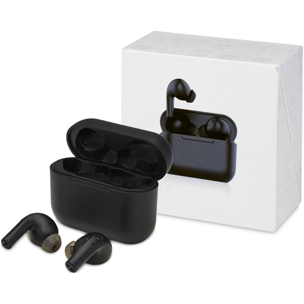 Obrázky: Černá sluchátka z ABS plastu s aut. párováním, Obrázek 3