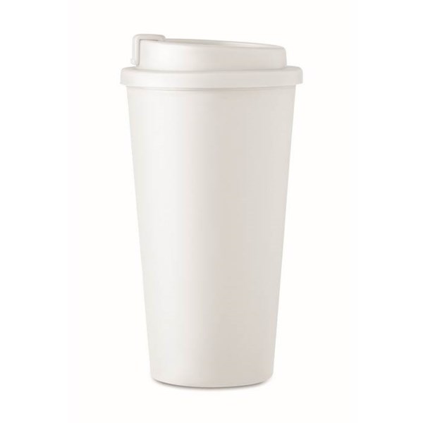 Obrázky: Bílý pohárek/ termohrnek 475ml s dvojitou stěnou, Obrázek 5