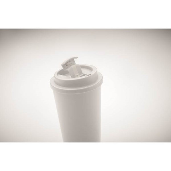 Obrázky: Bílý pohárek/ termohrnek 475ml s dvojitou stěnou, Obrázek 6