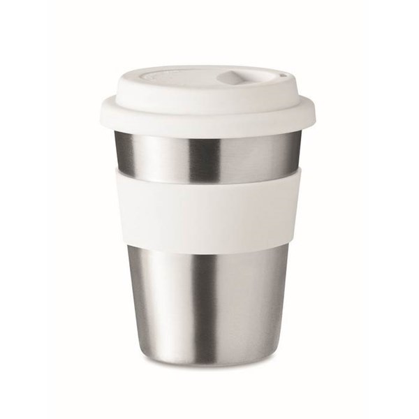 Obrázky: Nerezový pohárek 350ml, bílý, Obrázek 11