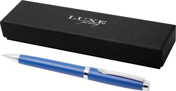Obrázky: Modré kovové kuličkové pero LUXE