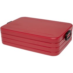 Obrázky: Velký plastový obědový box červený