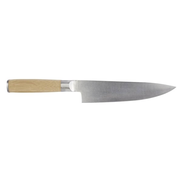 Obrázky: Nerezový kuchařský nůž s bambusovou rukojetí, Obrázek 2