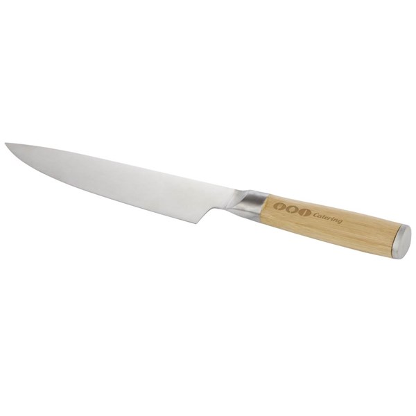 Obrázky: Nerezový kuchařský nůž s bambusovou rukojetí, Obrázek 4