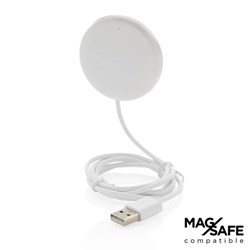 Obrázky: Magnetická bezdrátová nabíječka 5W z bílého plastu