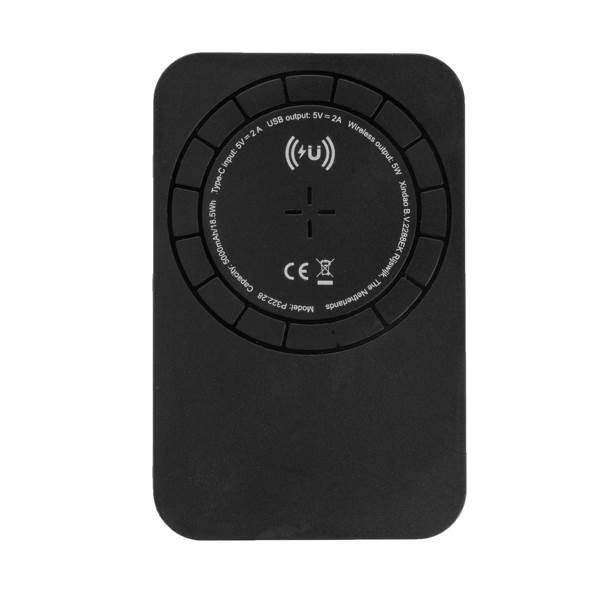 Obrázky: Černá magnetická bezdrátová powerbanka 5 000 mAH 5W, Obrázek 9