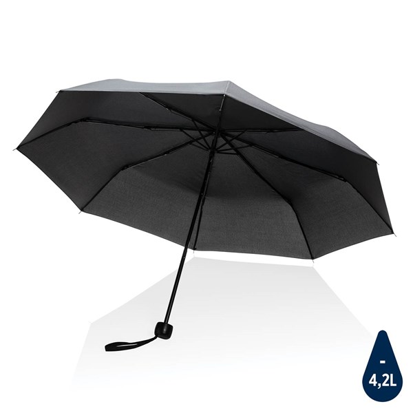 Obrázky: Černý manuální deštník ze 190T rPET AWARE™