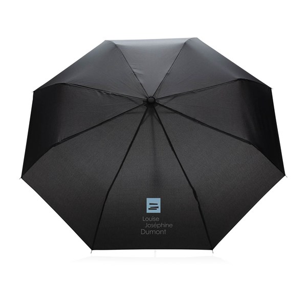 Obrázky: Černý manuální deštník ze 190T rPET AWARE™, Obrázek 5