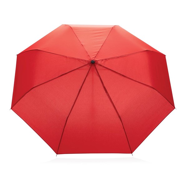 Obrázky: Červený manuální deštník ze 190T rPET AWARE™, Obrázek 2