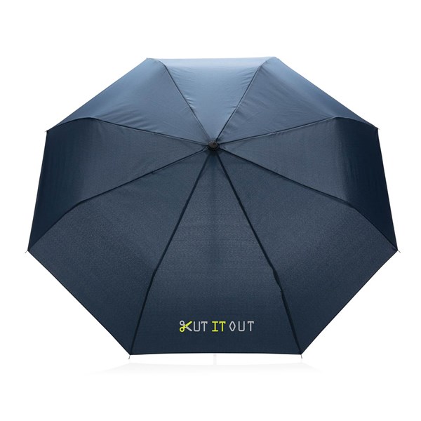 Obrázky: Nám. modrý manuální deštník ze 190T rPET AWARE™, Obrázek 5