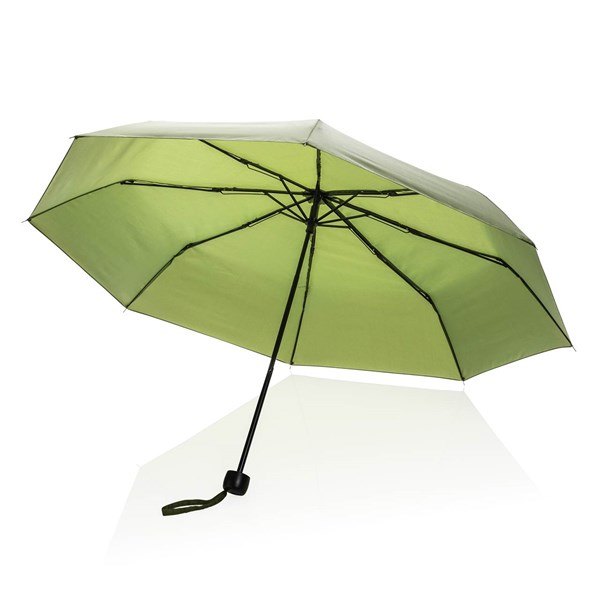 Obrázky: Zelený manuální deštník ze 190T rPET AWARE™, Obrázek 4