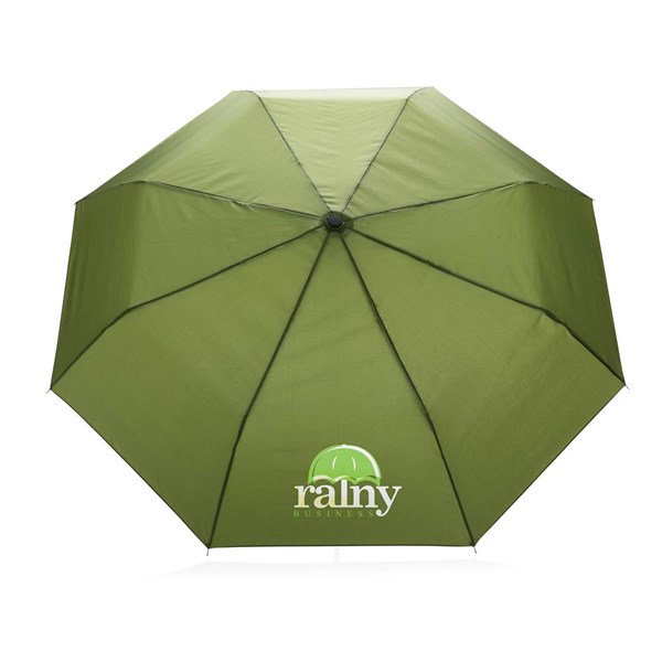 Obrázky: Zelený manuální deštník ze 190T rPET AWARE™, Obrázek 5