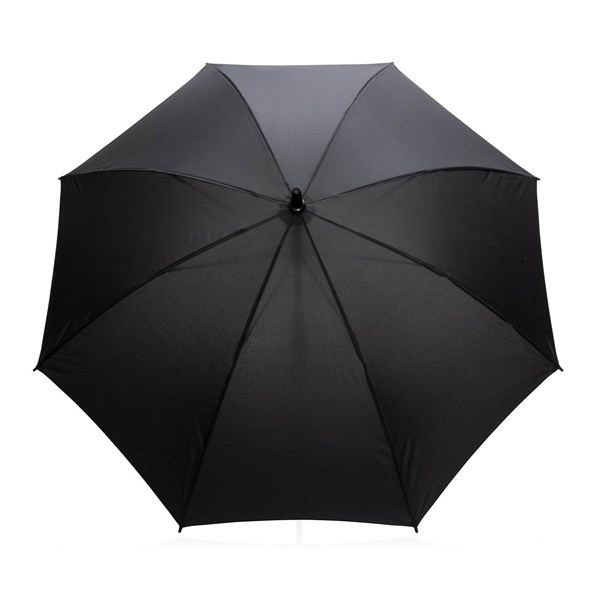 Obrázky: Černý větru odolný manuální deštník rPET, Obrázek 2