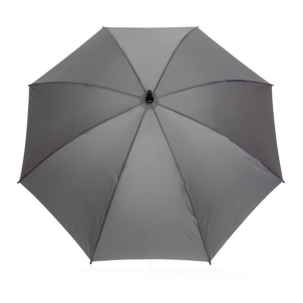Obrázky: Antracitový větru odolný manuální deštník rPET, Obrázek 2