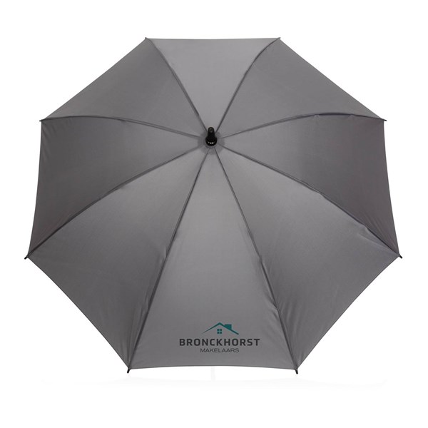 Obrázky: Antracitový větru odolný manuální deštník rPET, Obrázek 6