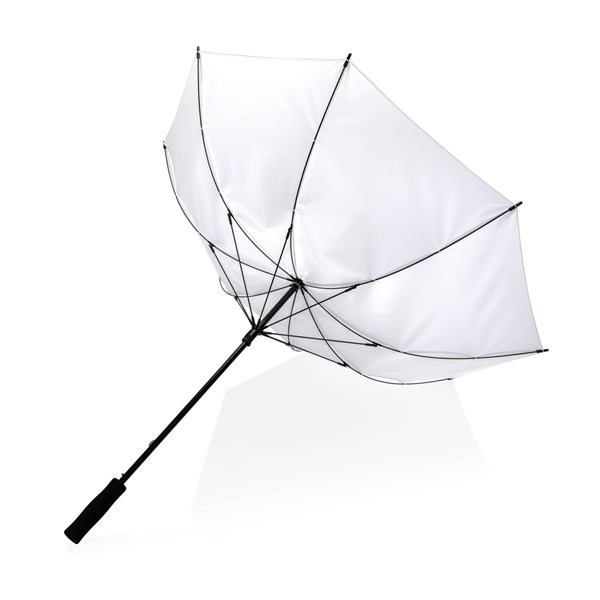 Obrázky: Bílý větru odolný manuální deštník rPET, Obrázek 3