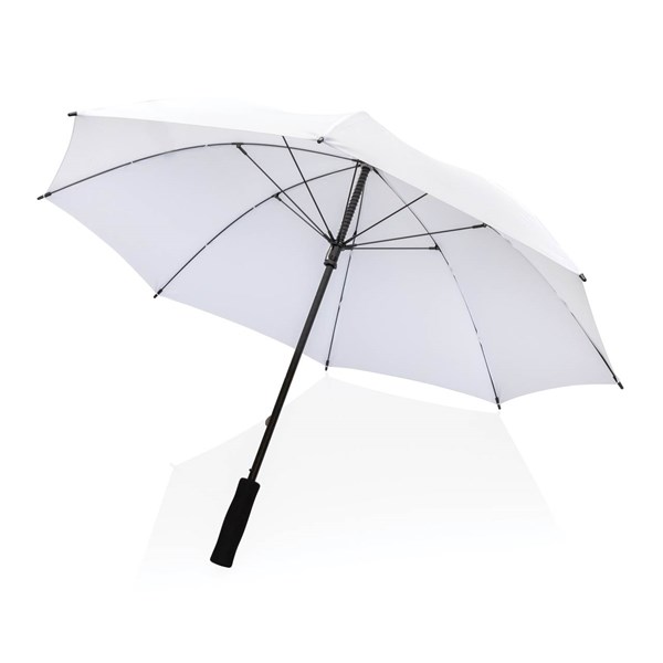 Obrázky: Bílý větru odolný manuální deštník rPET, Obrázek 5