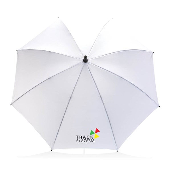 Obrázky: Bílý větru odolný manuální deštník rPET, Obrázek 6