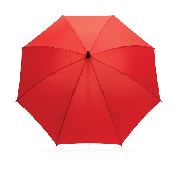Obrázky: Červený větru odolný manuální deštník rPET, Obrázek 2