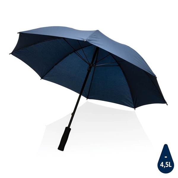 Obrázky: Nám. modrý větru odolný manuální deštník rPET, Obrázek 1