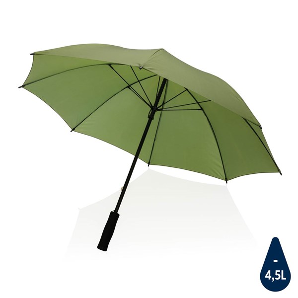 Obrázky: Zelený větru odolný manuální deštník rPET, Obrázek 1