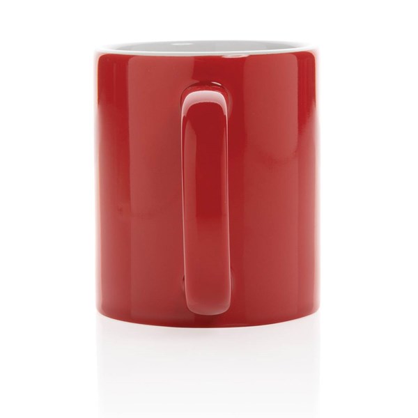 Obrázky: Klasický červený keramický hrnek 350ml, Obrázek 3