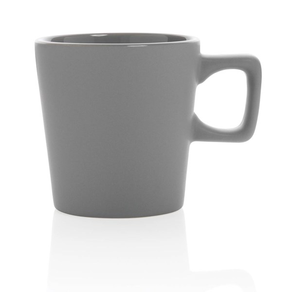 Obrázky: Moderní šedý keramický hrnek na kávu 300ml, Obrázek 2