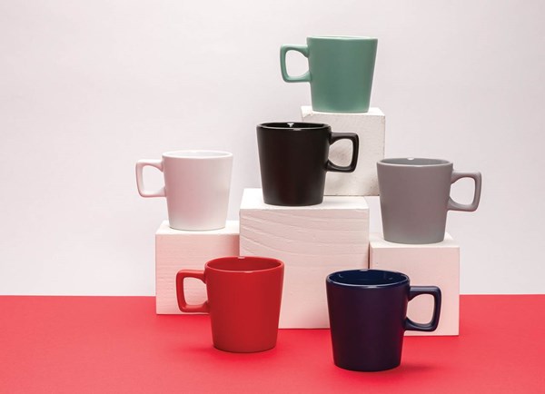 Obrázky: Moderní bílý keramický hrnek na kávu 300ml, Obrázek 7