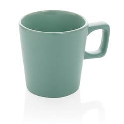 Obrázky: Moderní zelený keramický hrnek na kávu 300ml