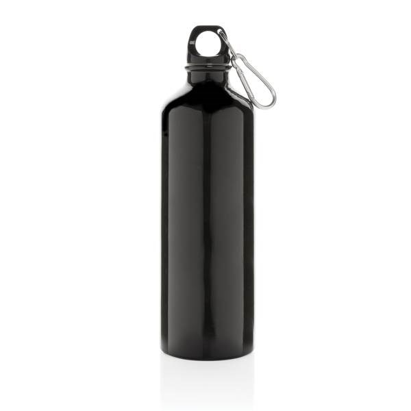 Obrázky: Hliníková sportovní láhev s karabinou XL - černá, Obrázek 2