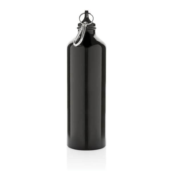 Obrázky: Hliníková sportovní lahev s karabinou XL - černá, Obrázek 4